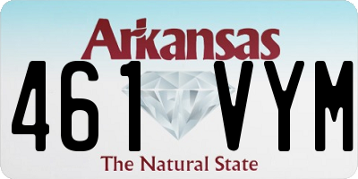 AR license plate 461VYM