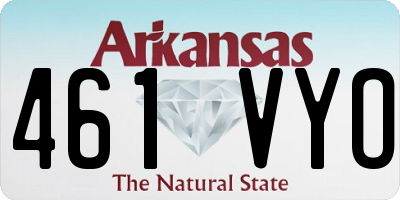 AR license plate 461VYO