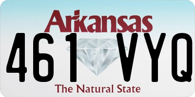 AR license plate 461VYQ