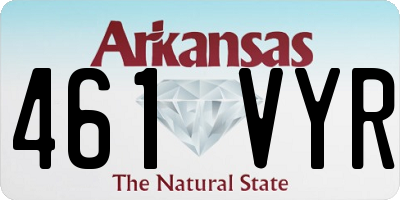 AR license plate 461VYR