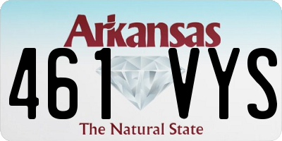 AR license plate 461VYS