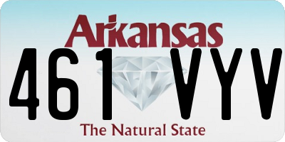 AR license plate 461VYV