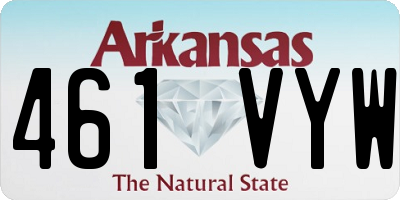 AR license plate 461VYW