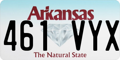 AR license plate 461VYX