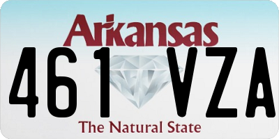 AR license plate 461VZA
