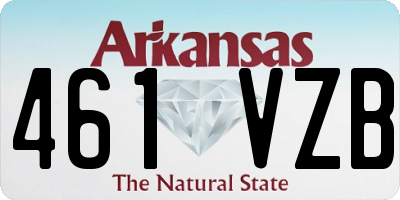 AR license plate 461VZB