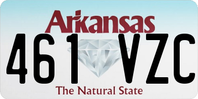 AR license plate 461VZC