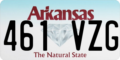 AR license plate 461VZG