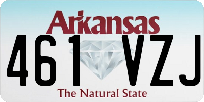AR license plate 461VZJ