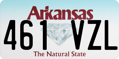 AR license plate 461VZL