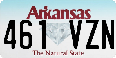 AR license plate 461VZN