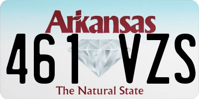 AR license plate 461VZS