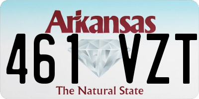 AR license plate 461VZT