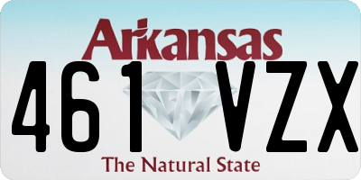 AR license plate 461VZX
