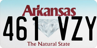 AR license plate 461VZY