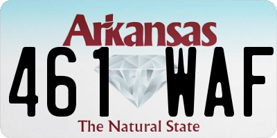 AR license plate 461WAF