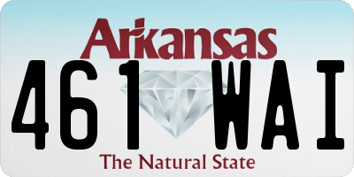 AR license plate 461WAI
