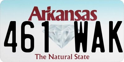 AR license plate 461WAK