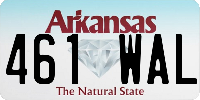 AR license plate 461WAL