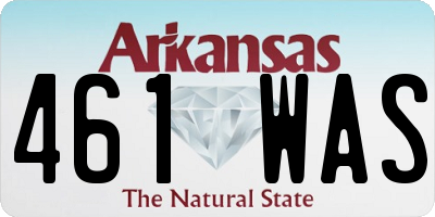 AR license plate 461WAS
