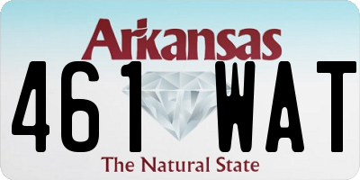 AR license plate 461WAT