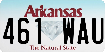 AR license plate 461WAU
