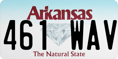 AR license plate 461WAV