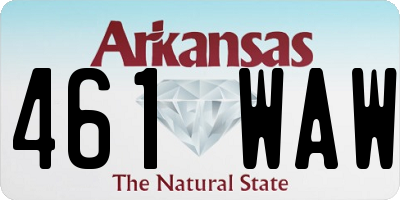 AR license plate 461WAW