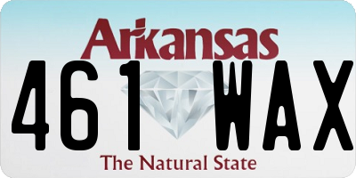 AR license plate 461WAX