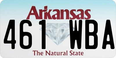 AR license plate 461WBA