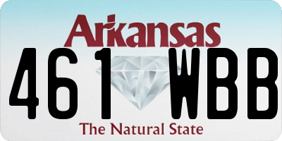 AR license plate 461WBB