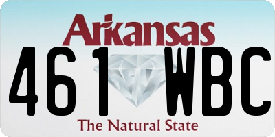 AR license plate 461WBC