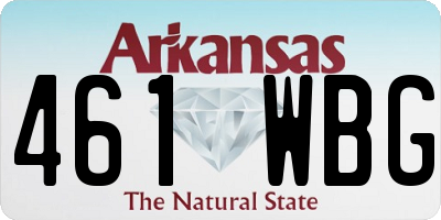 AR license plate 461WBG