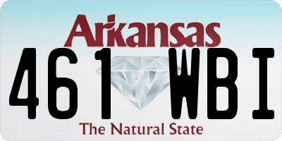 AR license plate 461WBI