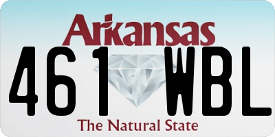 AR license plate 461WBL