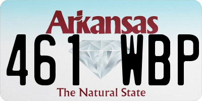 AR license plate 461WBP
