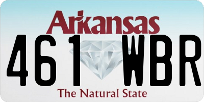 AR license plate 461WBR