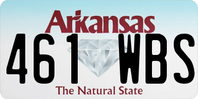 AR license plate 461WBS