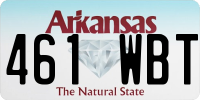 AR license plate 461WBT