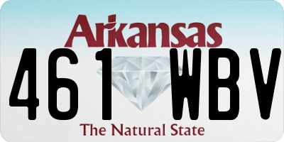 AR license plate 461WBV