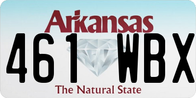 AR license plate 461WBX