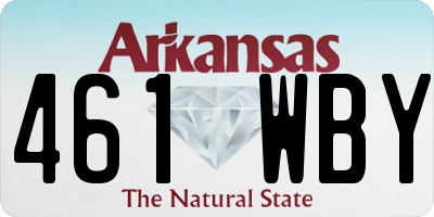 AR license plate 461WBY