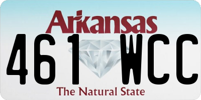 AR license plate 461WCC