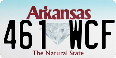 AR license plate 461WCF