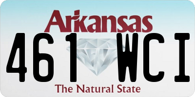AR license plate 461WCI