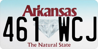 AR license plate 461WCJ