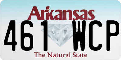AR license plate 461WCP