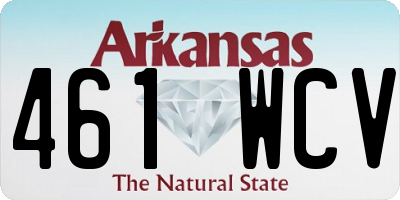 AR license plate 461WCV