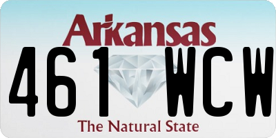 AR license plate 461WCW