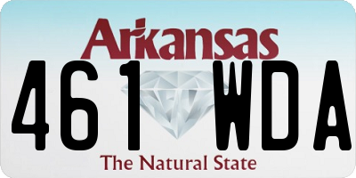 AR license plate 461WDA